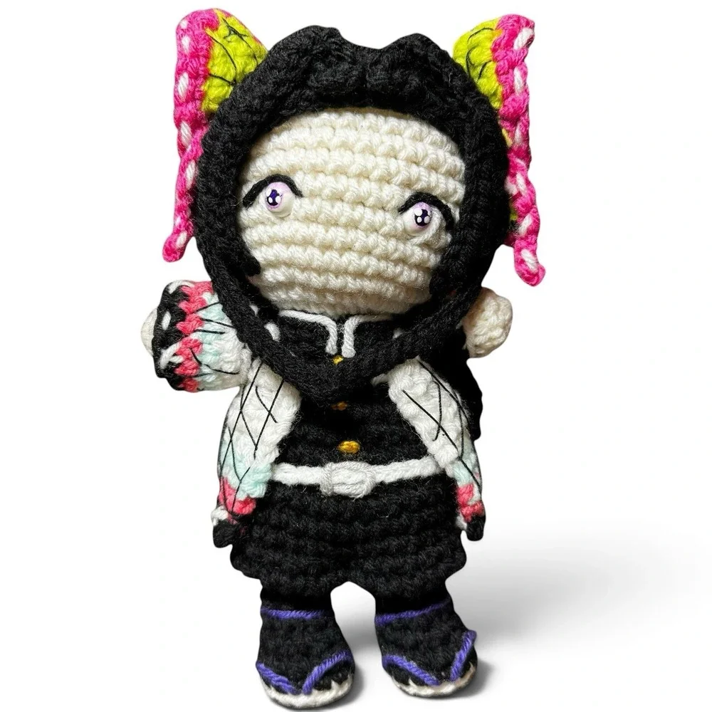 Handmade Shinobu Kocho Amigurumi Crochet Doll 9